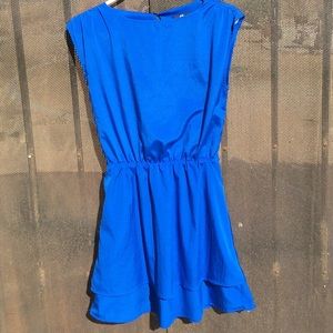 Blue mini dress